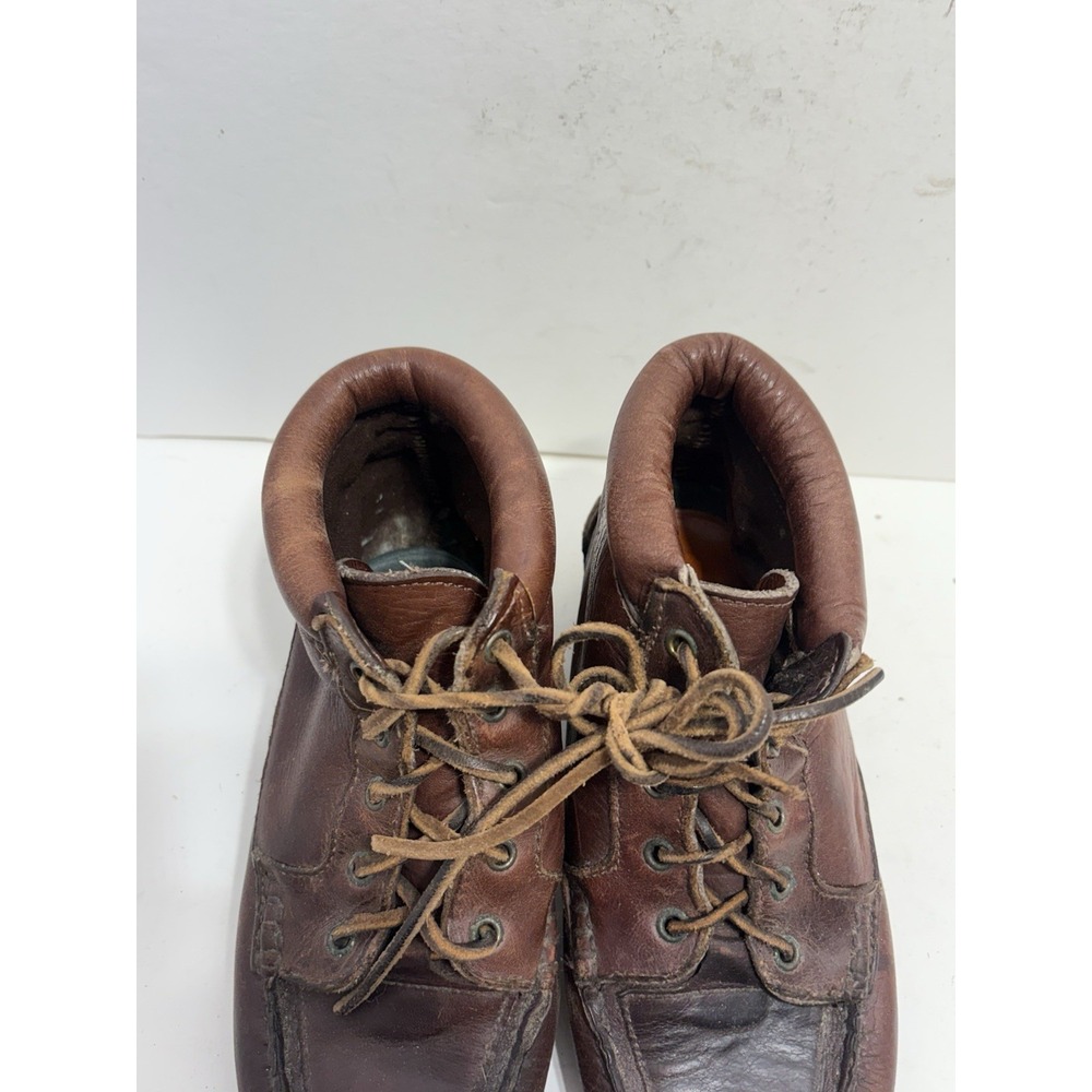 Timberland Women's Chukka Moccasin Leather Brown Soft Sole Boots Sz 6.5 M - Picture 4 of 7